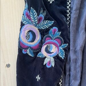 Embroidered Gray and Black Zara Dress